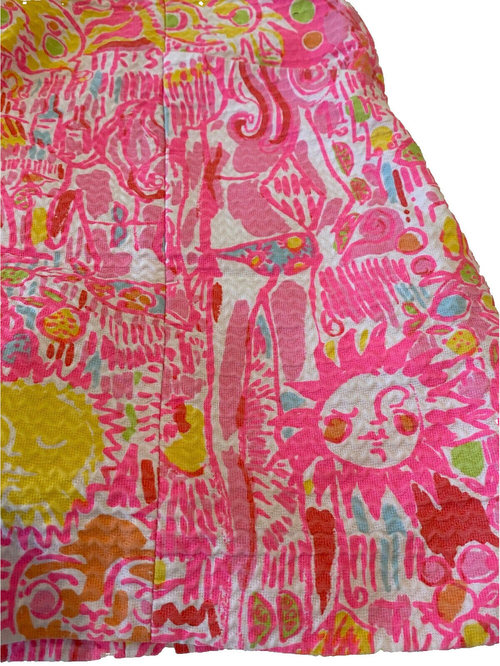Lilly Pulitzer January Skort Floral Sun Pink Print Skirt Sz 6 Mini